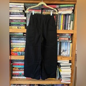 Elizabeth Suzann Clyde Culotte in Cotton Canvas - Black